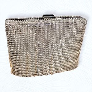 Rhinestone Tassel Clutch Women Elegant Party Purse